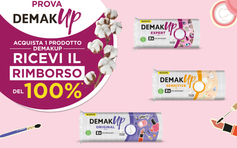 Demak'up Ti Rimborsa provami gratis 100% spendi e riprendi